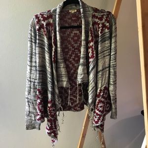 Grey and Red Sweater